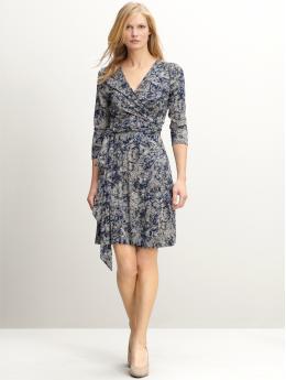 Gemma print wrap dress from bananarepublic.gap.com