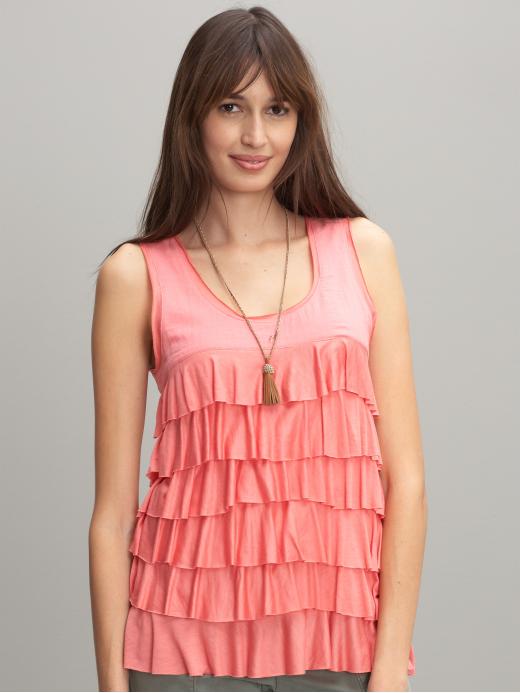 Banana Republic Tall Mia tiered ruffle tank