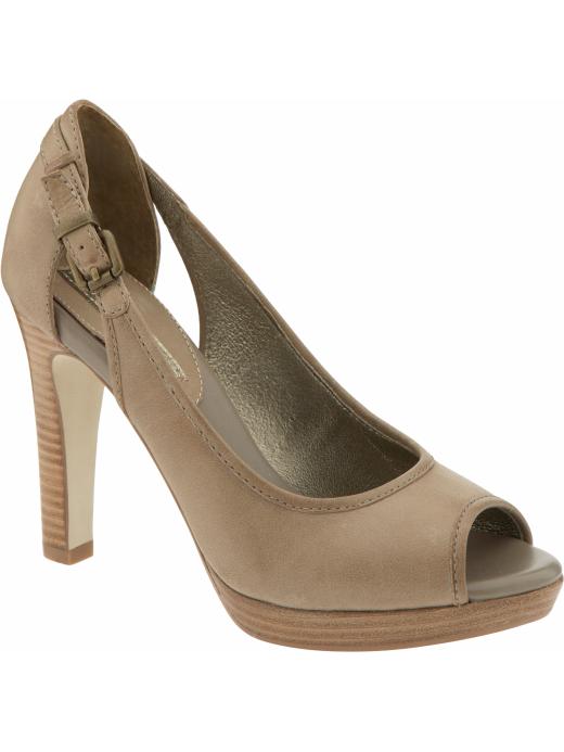 Banana Republic Lalita cut-out peep-toe pump