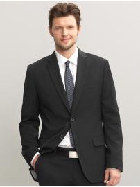 Tailored lightweight wool two-button suit blazer