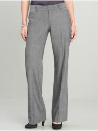 Logan fit mini-stripe lightweight wool wide-leg