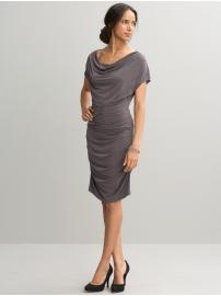 BR Monogram cowlneck dress