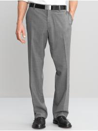 Classic fit micro-stripe wool pant