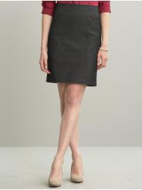 Textured pencil skirt