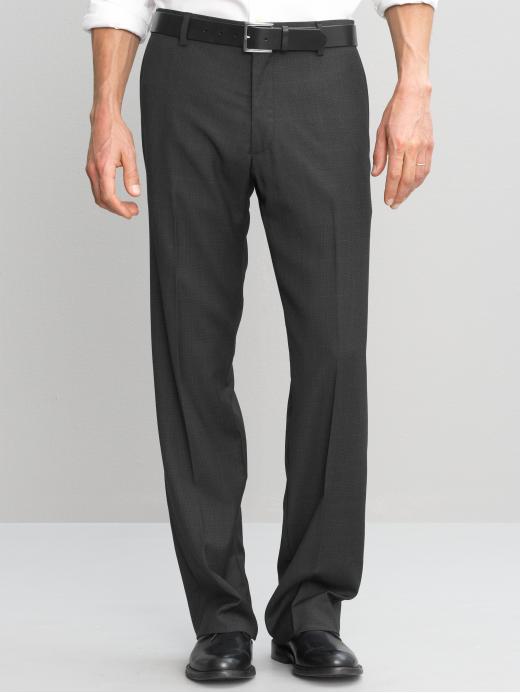Banana Republic Classic Fit Charcoal Plaid Dress Pant