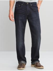 Straight dark wash jean