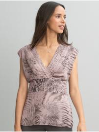 Betsy animal print blouse