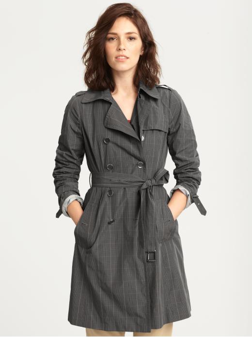 Banana Republic Plaid Trench