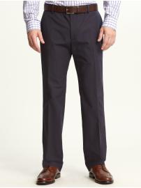 Classic fit pinstripe cotton dress pant