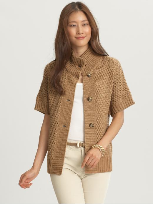 Banana Republic Textured Shortsleeve Cardigan