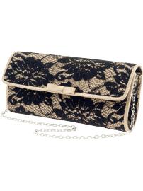 Lace envelope clutch