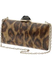 Jeweled clasp clutch