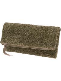 Shimmer bead tunnel clutch
