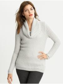 Textured cowlneck