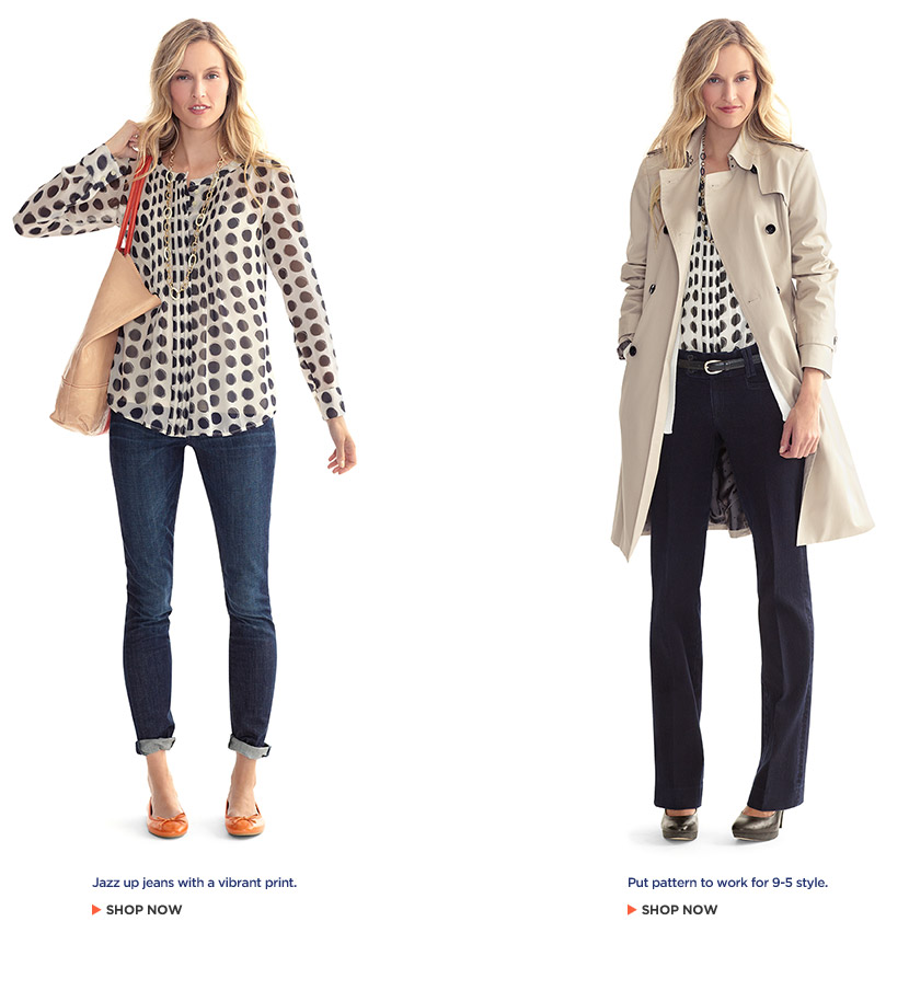 Banana Republic Pintuck Dot Blouse