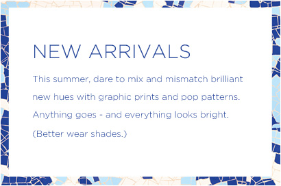 new arrivals