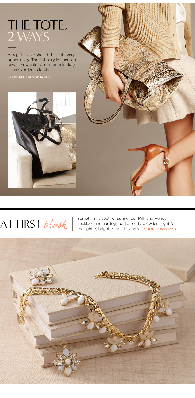 The Tote, 2 Ways. Shop All Handbags >