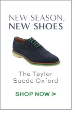 new season. new shoes. the taylor suede oxford.