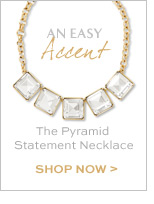 Pyramid Statement Necklace. SHOP NOW >