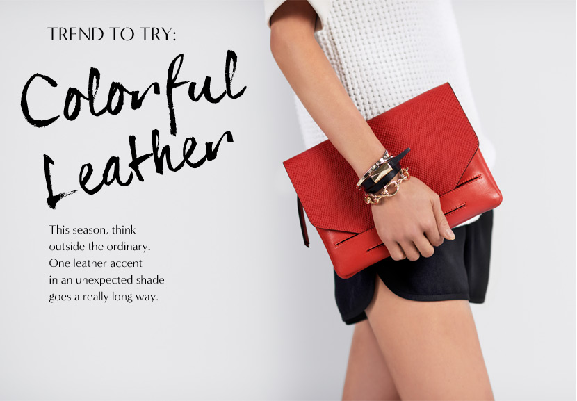 colorful leather