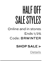 half off sale styles. shop now >