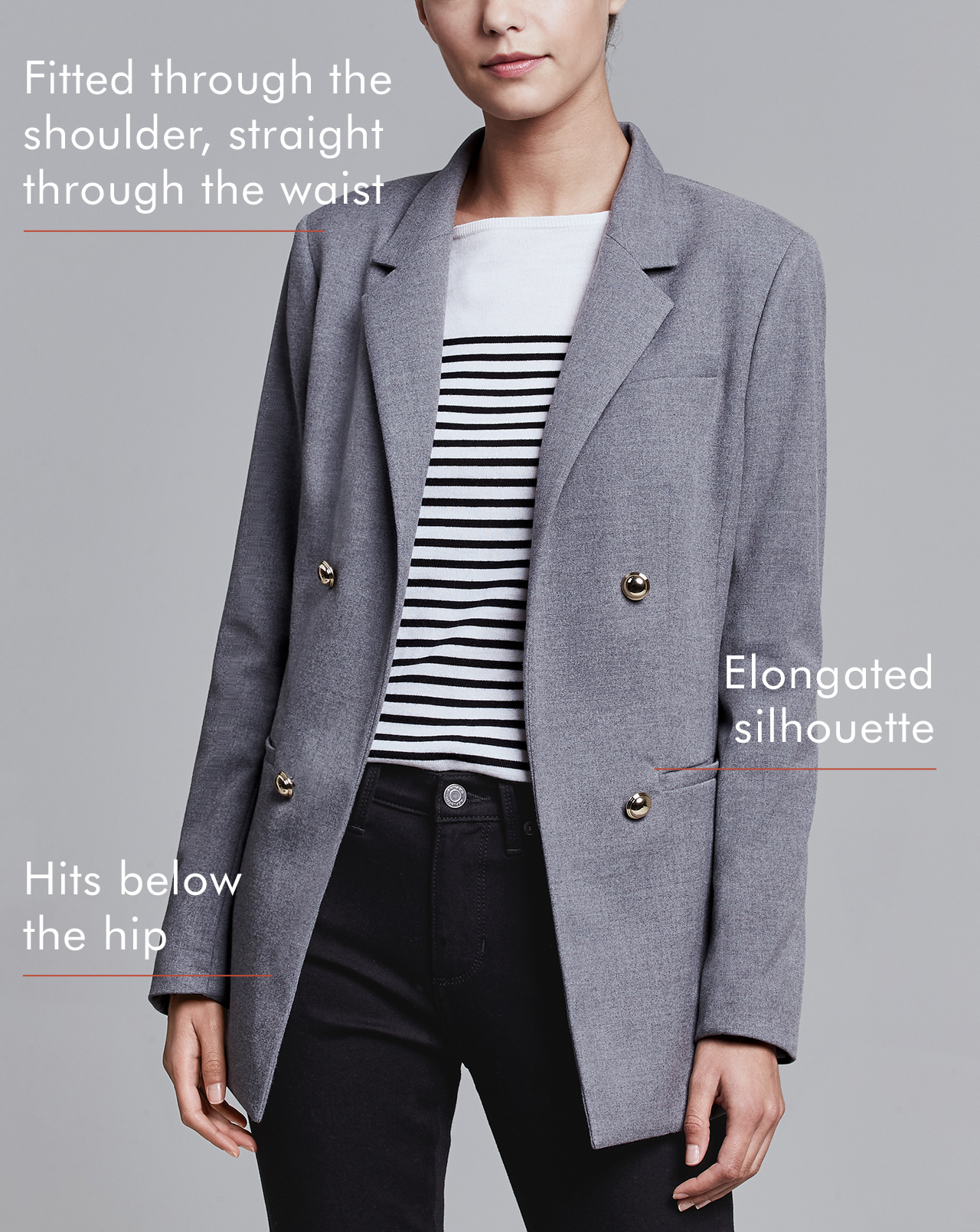 classic blazer fit front