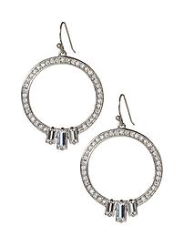 Icicle hoop earring