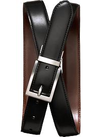 Classic reversible leather belt