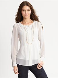 Pintuck blouse