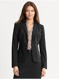 Black lightweight wool blazer