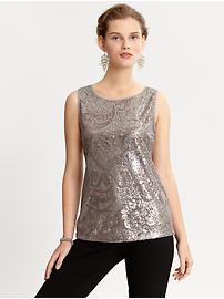 Sequin swirl shell