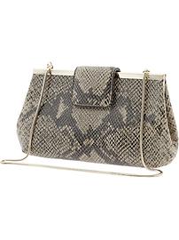 Natasha leather clutch