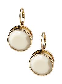 Faceted drop earring