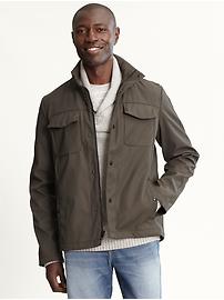 Flap pocket zip jacket
