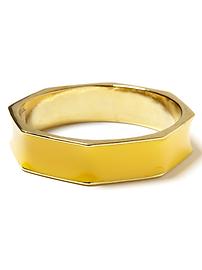Enameled geo bangle