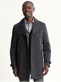 Classic navy topcoat