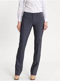 Logan fit blue stripe lightweight wool straight leg