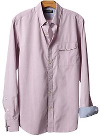 Soft-Wash slim fit button-down shirt