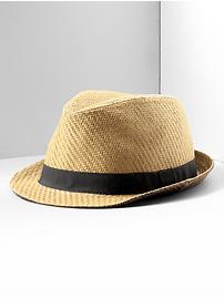 Straw fedora