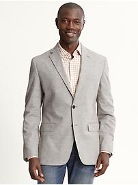Tailored cotton two-button blazer