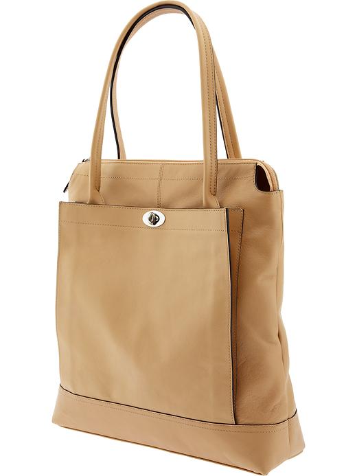 banana republic large leather tote