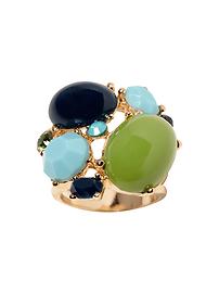 Cabochon cluster ring