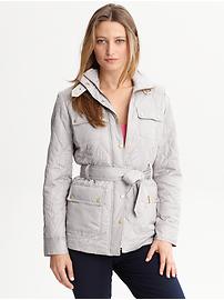 Quilted patch-pocket jacket