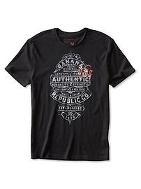 Cotton "Authentic" graphic tee