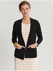 Hidden pocket open cardigan