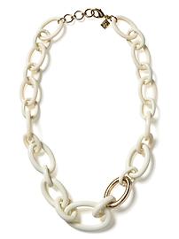 Ivory enamel necklace