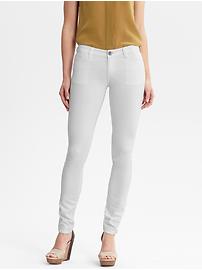 White skinny legging jean