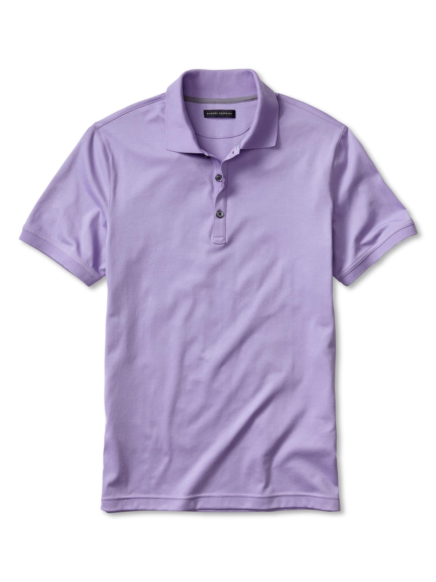 Luxe-touch cotton solid polo