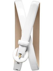 Enamel-buckle patent belt