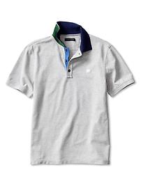 Colorblock pique polo